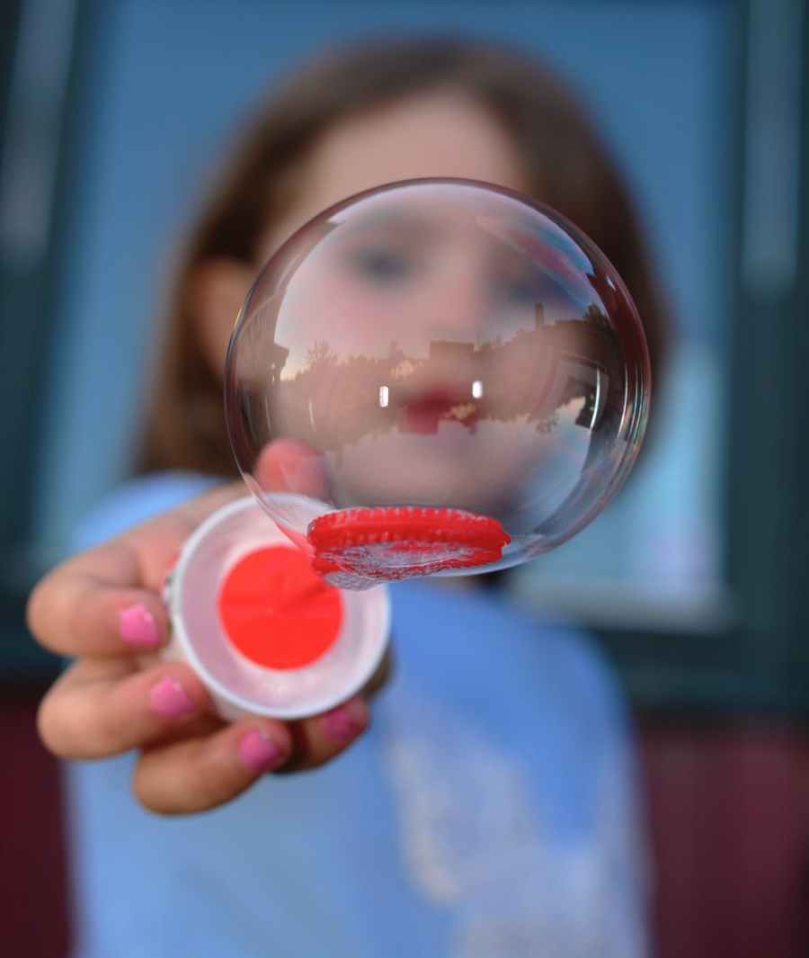 adorable blur bubble child